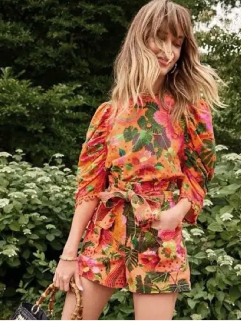 Farm Rio Blooming Garden Blouse